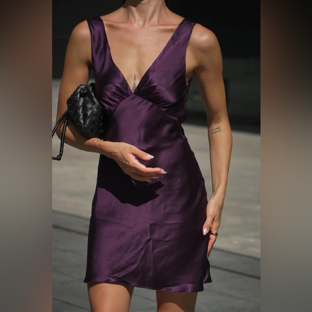 BHLDN Purple Dress
